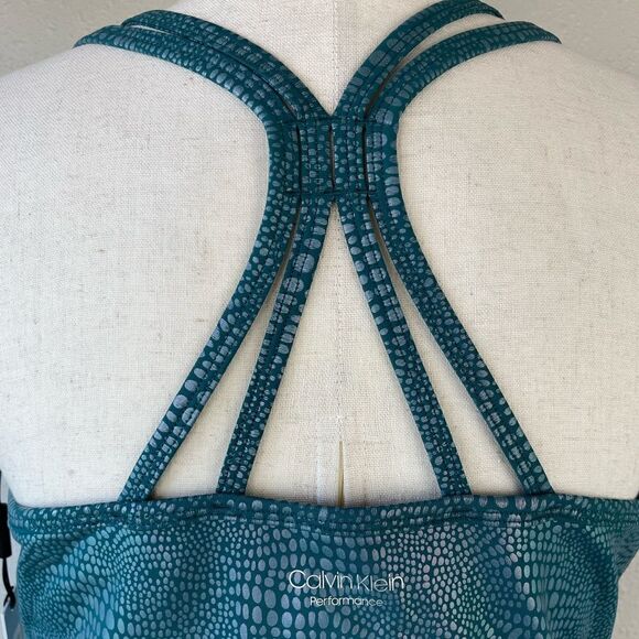 NWT Calvin Klein Performance Athletic Cropped Tankini Top Size XXL - Picture 5 of 7